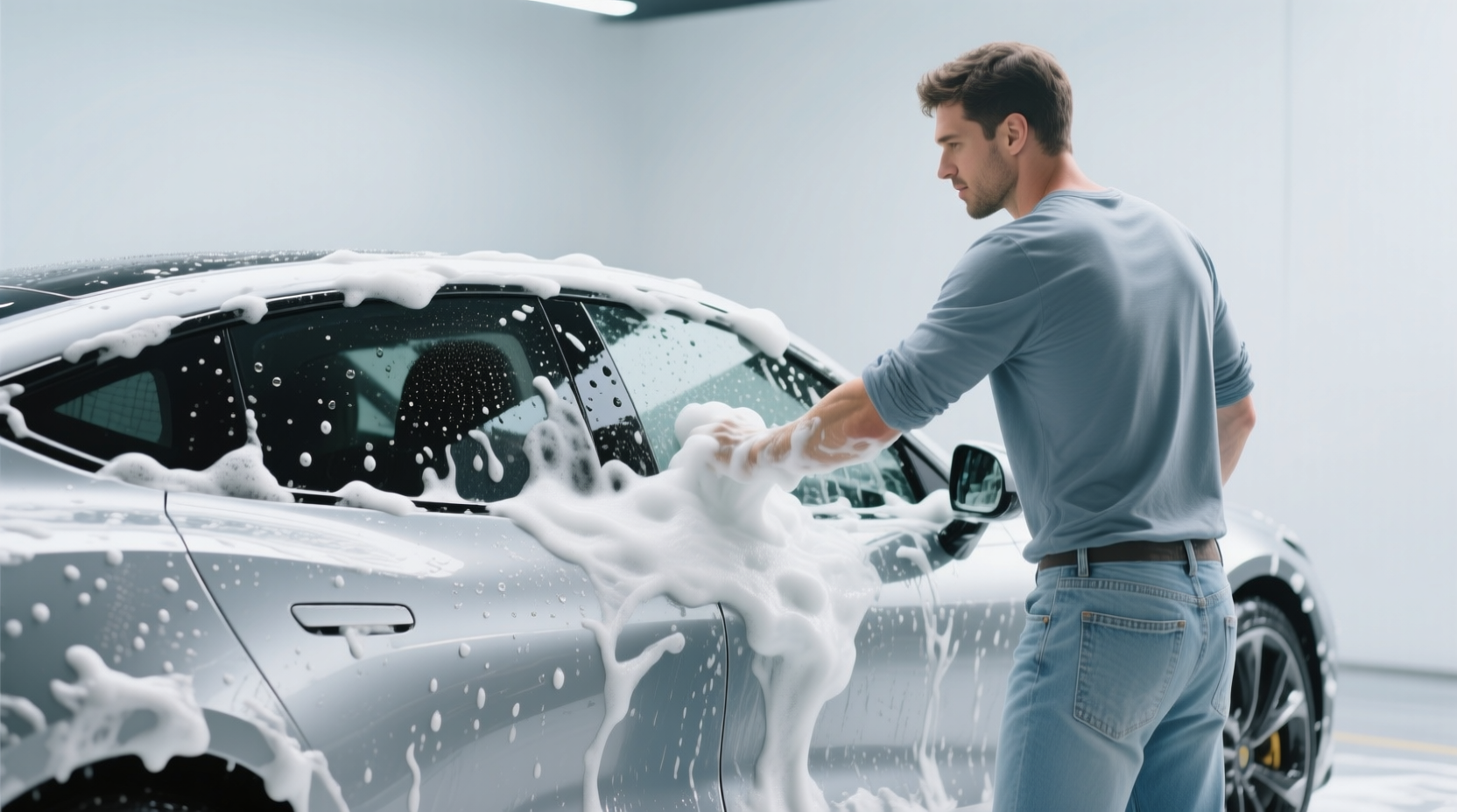 Carro esportivo polido