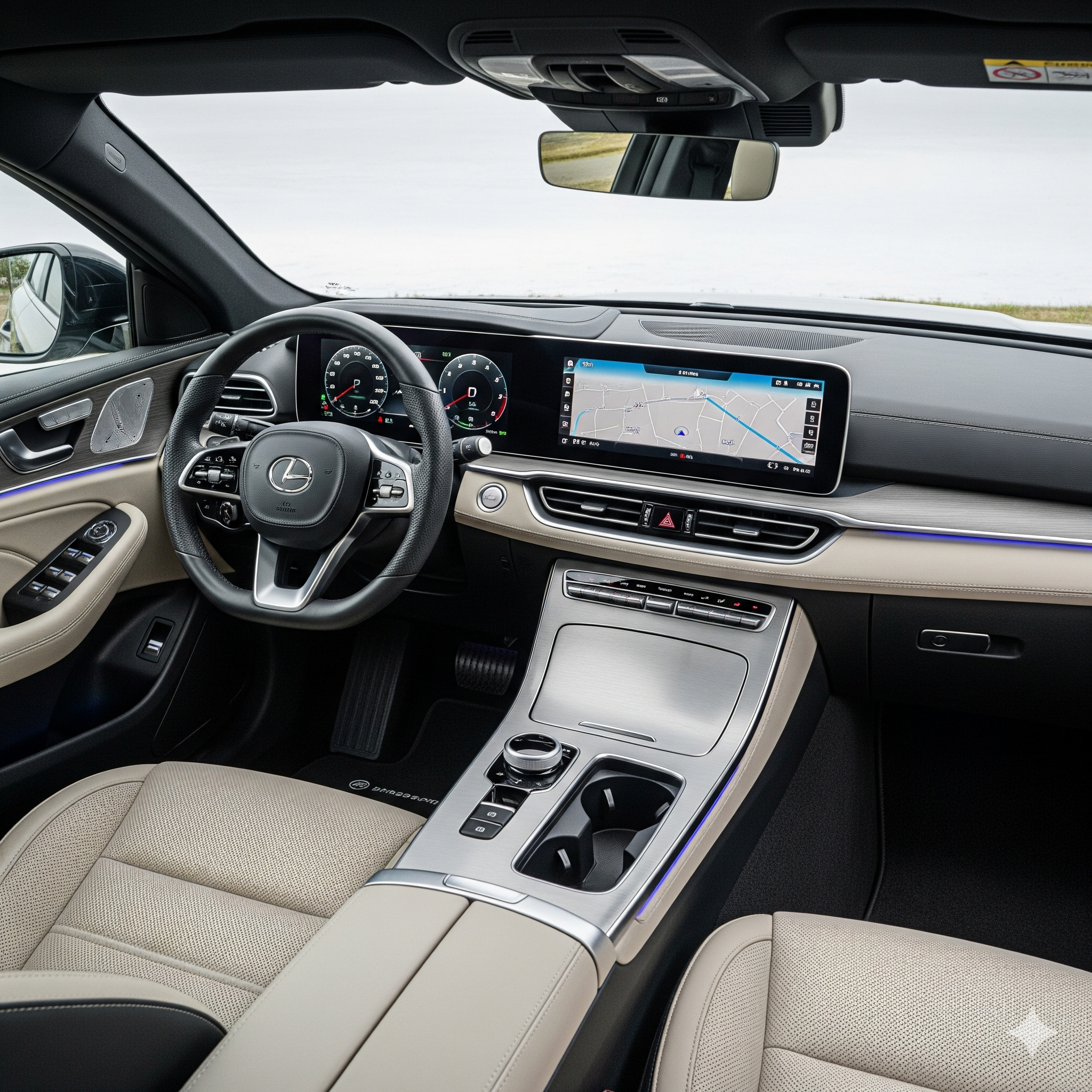 Interior do carro depois da higienização